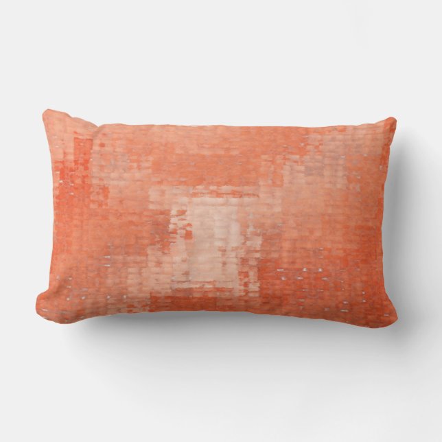 Almohada apenada terracota del Lumbar del Grunge (Anverso)
