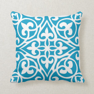 Almohada árabe de la teja de la turquesa de Salma