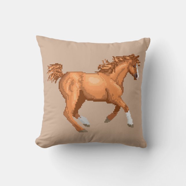 Almohada árabe del caballo del pixel (Anverso)