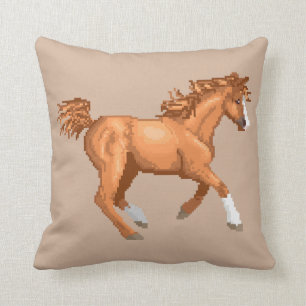 Almohada árabe del caballo del pixel