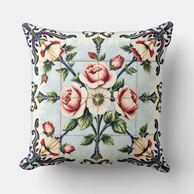 almohada armonía en rosas (Anverso)