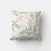Almohada armoniosa del rango de impresión botánica
