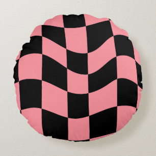 Almohada arrojadiza de tablero de ajedrez deformad