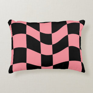 Almohada arrojadiza de tablero de ajedrez deformad