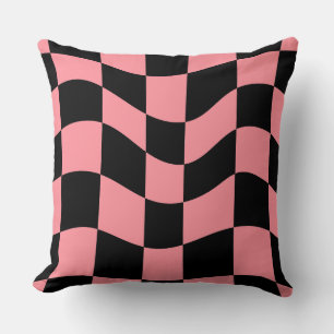 Almohada arrojadiza de tablero de ajedrez deformad