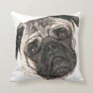 Almohada artística de la cara del barro amasado