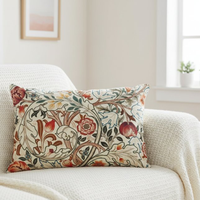 Almohada artística floral de William Morris (Subido por el creador)