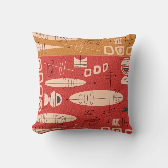 Almohada atómica de 4 colores de los mediados de (Anverso)