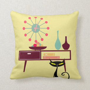 Almohada atómica de los muebles del reloj del gat