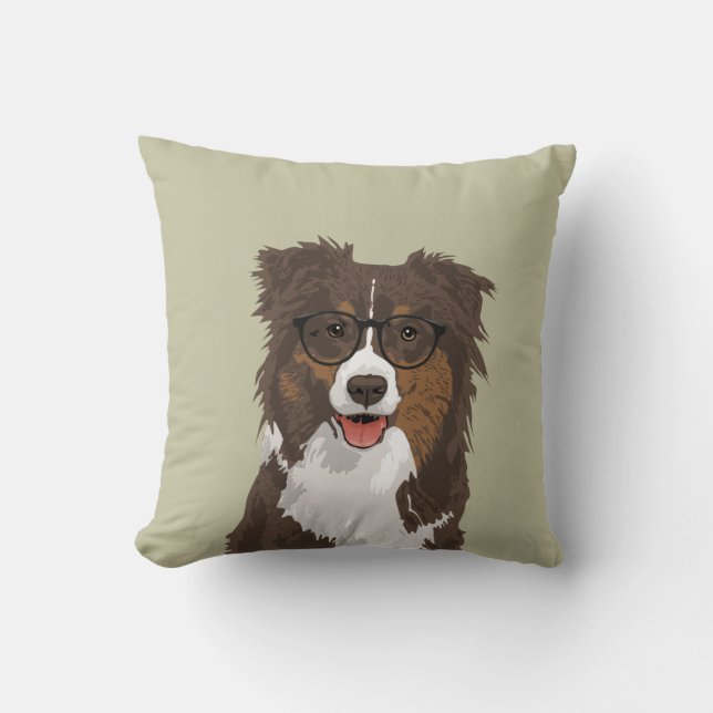 Almohada australiana del perro de pastor del (Anverso)
