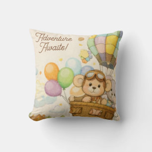 Almohada Aventura Espera   Decoración de Viajes pa