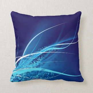 Almohada azul abstracta del diseñador de Digitaces