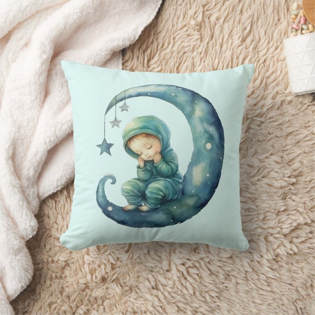 Almohada azul adorable para cuarto de bebé (Manta)