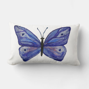 Almohada azul Art Lumbar 33 cm x 53 cm