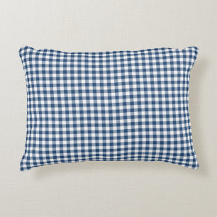 Almohada azul clásica del acento del modelo de la