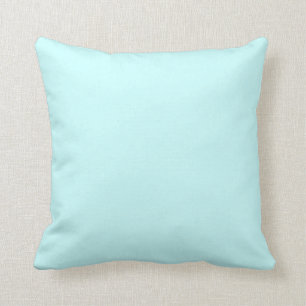 almohada azul de bebé suave y pastel sólido