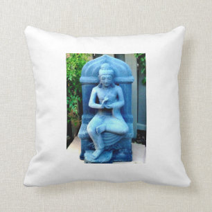 Almohada azul de Buda del jardín