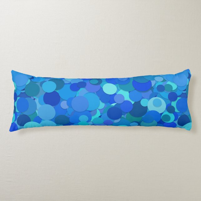 almohada azul de confeti body (Anverso)