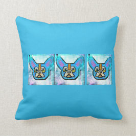 Almohada azul de Frenchie