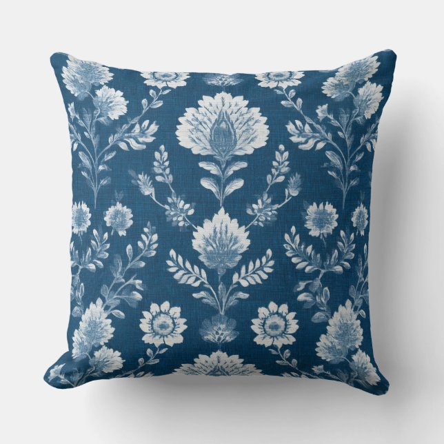 Almohada azul de Hamptons (Anverso)