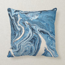 Almohada azul de la ágata