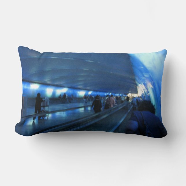 Almohada azul de la manera (Anverso)