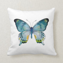Almohada azul de la mariposa de Laglaizei