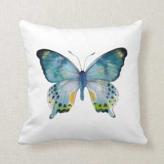 Almohada azul de la mariposa de Laglaizei