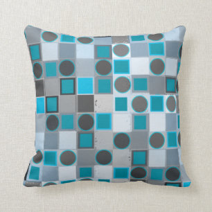 Almohada azul de los lunares del inspector