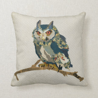 Almohada azul de Mojo del búho