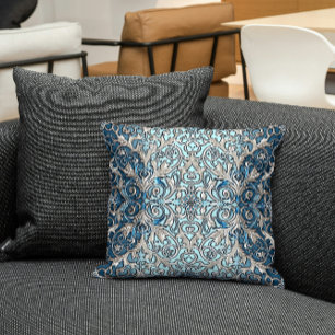Almohada azul de Nouveau