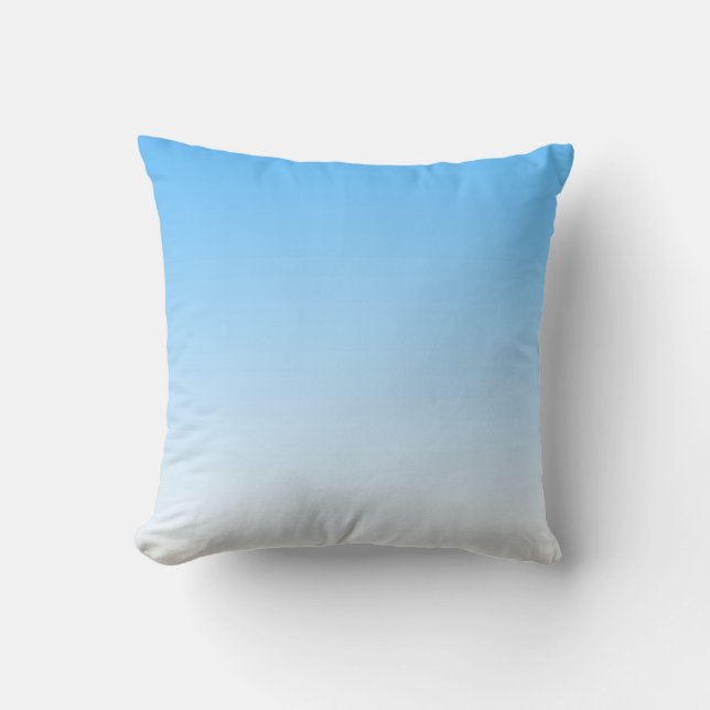 Almohada azul de Ombre (Anverso)