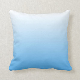 Almohada azul de Ombre
