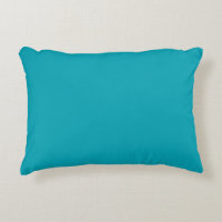 Almohada azul del acento de la aguamarina sólida