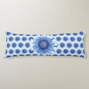 Almohada azul del cuerpo de la margarita