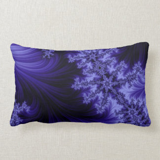 Almohada azul del Lumbar del fractal