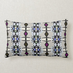 Almohada azul del Lumbar del modelo del Nilo