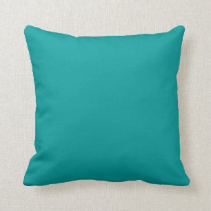 almohada azul del océano sólido