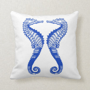 Almohada azul del Seahorse