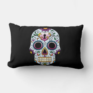 Almohada azul Día de la Calavera Azucarera Muerta