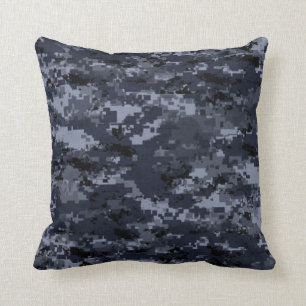 Almohada azul militar del camuflaje de Estados