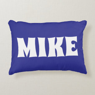 ALMOHADA AZUL NOMBRE MODERNO PERSONALIZADO