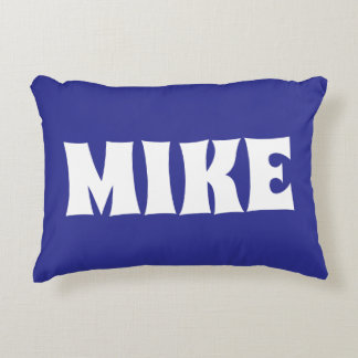 ALMOHADA AZUL NOMBRE MODERNO PERSONALIZADO