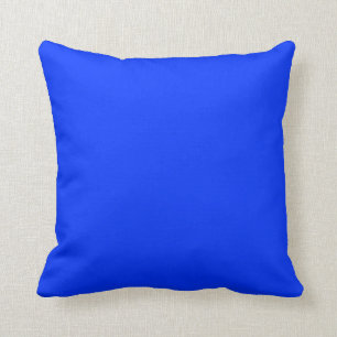 almohada azul primaria brillante