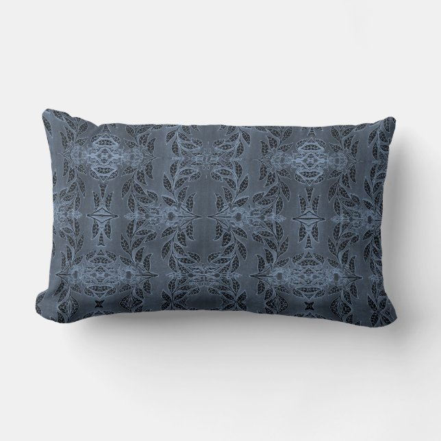 Almohada azul verde azulada monocromática del (Anverso)