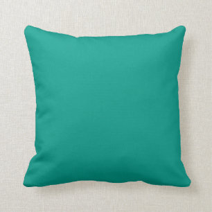 almohada azul verde azulado sólido