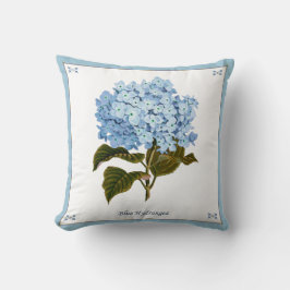 Almohada azul vintage Hydrangea