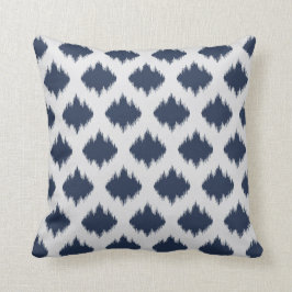 Almohada azul y blanca abstracta elegante moderna