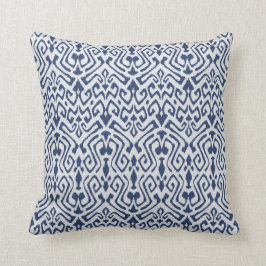 Almohada azul y blanca decorativa elegante moderna