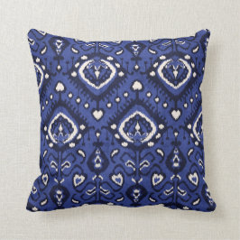 Almohada azul y blanca decorativa elegante moderna